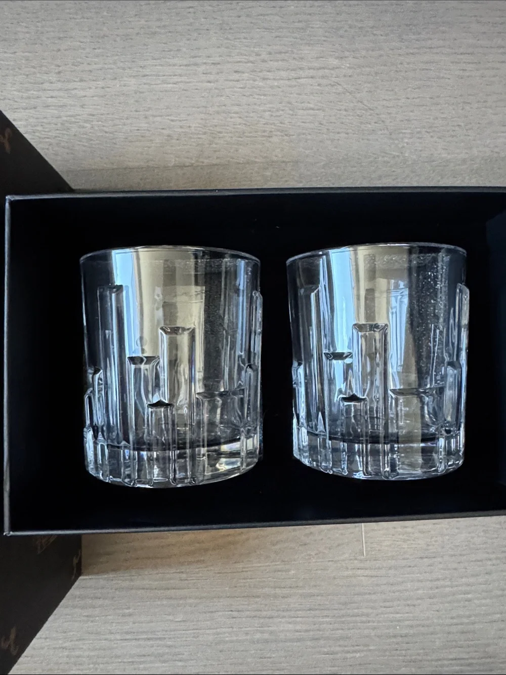 Gezellig Luxury Gift and Home Clear Double Old Fashioned Glasses - Set of 2